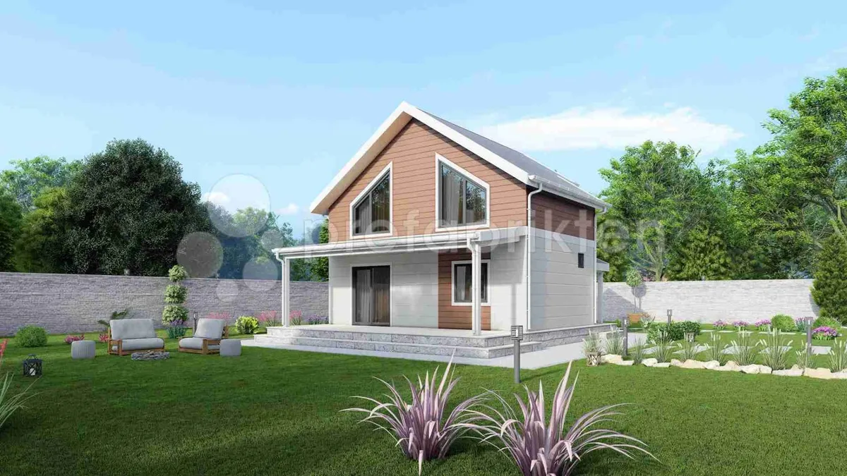100 m² Duplex Steel Home — 1