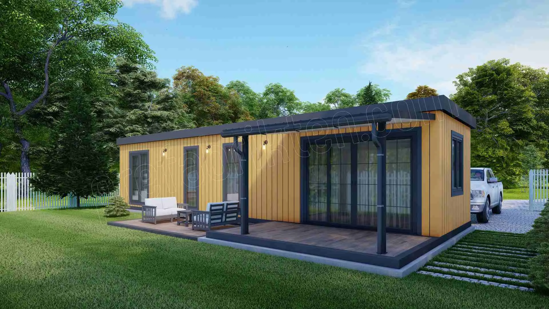 منزل Flat Line المعياري 2+1 — 47 م²