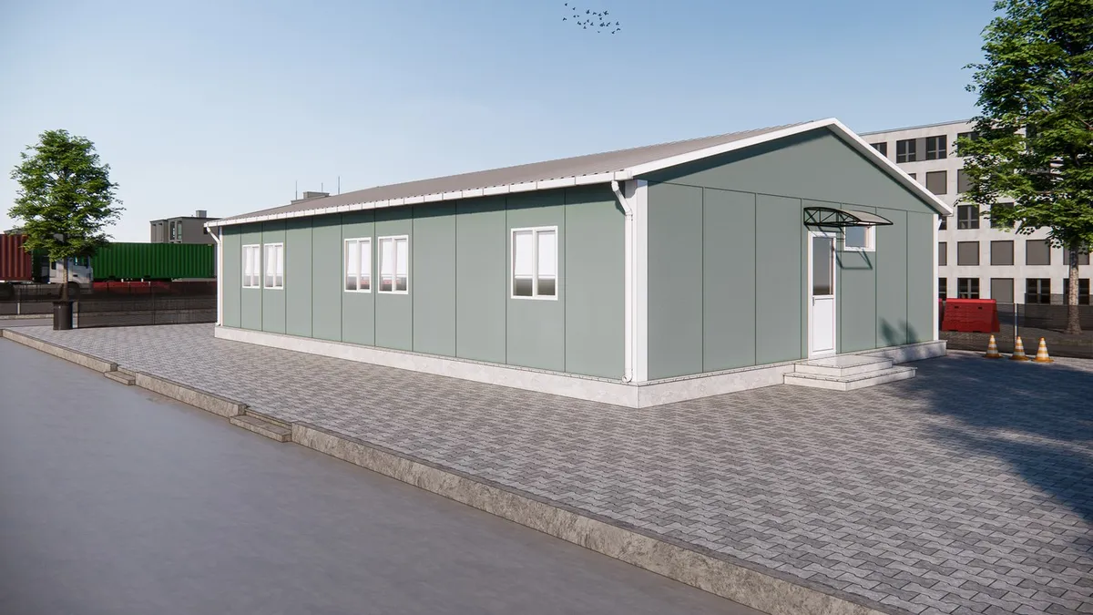 Prefabricated Dormitory – 125 m² — 1