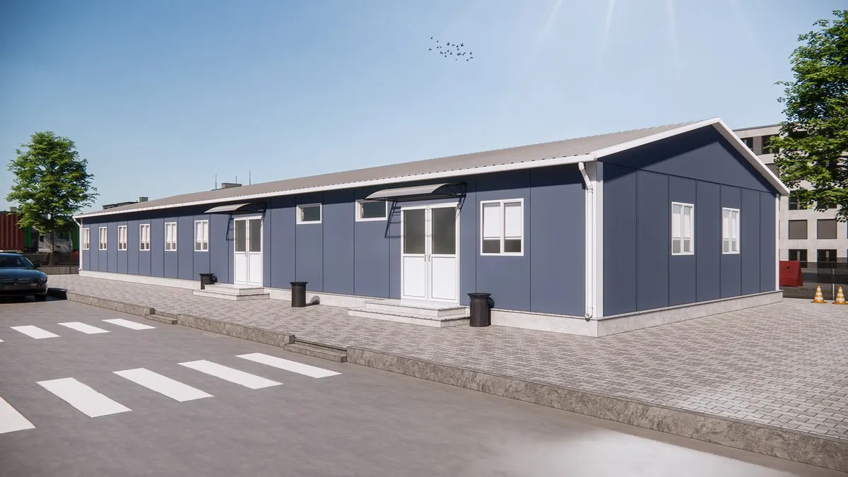 Prefabricated Canteen – 225 m² — 1
